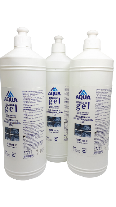 Гель для УЗД AQUA MEDICAL 1 л прозорого кольору.